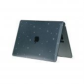 KNY Apple Macbook 15 inç Air 2023 M2 A2941 İçin Msoft AllStar Ön Arka Koruyucu Kapak Siyah - 3
