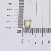 Mavi Taşlı Kız Bebek Küpesi 14 Ayar Altın - 5