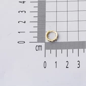 Mor Taşlı 14 Ayar Altın Halka Kız Bebek Küpesi thumbnail 5