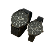 SPolo Siyah Hasır Mıknatıslı Kordon  Çift Kol Saati - 1