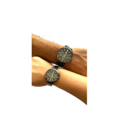 SPolo Siyah Hasır Mıknatıslı Kordon  Çift Kol Saati - 3