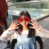 Parti Aksesuar Hawaii Konsept Karpuz Temalı Parti Gözlüğü 17x8 cm thumbnail 2