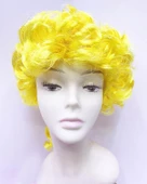 Parti Aksesuar Peruk Barok Dönem Yargıç Peruğu Sarı Renk thumbnail 2