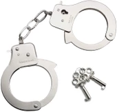 Parti Aksesuar Anahtarlı Oyuncak Metal Kelepçe Polis Kelepçesi thumbnail 1