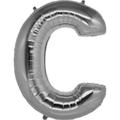 Parti Aksesuar C Harf Folyo Balon Gümüş Renk  40 inç - 1