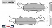 SUZUKI DL 650 V-STORM ÖN SOL FREN BALATA RMS SİNTER METAL - 1