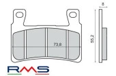 HONDA CBR 600 RR 2003-2004 ÖN FREN BALATA RMS - 2