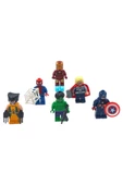 LEGO Tutkunlarını Heyecanlandıran Set: 5cm. Avengers 6'lı Figür ve Aksesuarları Oyun Seti - 2