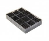 Makaron Seti Siyah 625 Parça Plastik Çantada - 1