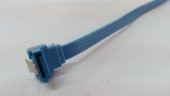 SATA Klipsli 90 Derece DATA Kablosu Mavi 50 cm - 3