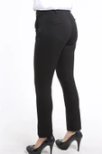 İntersivin Slim Fit Likralı Siyah Kadın Kumaş Pantolon - 4