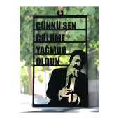 Araba Süsü Ahşap Müslüm Gürses Dikiz Aynası Süsü Hediyelik Eşya Oto Aksesuar - 3