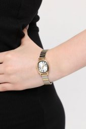 Lilith Roma Rakam Gümüş Kadran Gold-Gümüş Kordon Kadın Kol Saati thumbnail 2