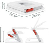 Leitz Ergo Ayarlanabilir Çok Açılı Laptop Standı Beyaz KOD:64240001 - 3