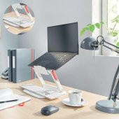 Leitz Ergo Ayarlanabilir Çok Açılı Laptop Standı Beyaz KOD:64240001 - 6