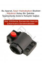 Anahtarlı Çelik Kilit Bisiklet Motosiklet Güvenlik Kilidi Bebek Arabası - 3