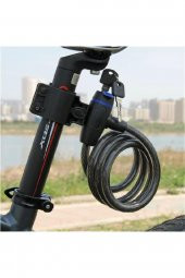 Anahtarlı Çelik Kilit Bisiklet Motosiklet Güvenlik Kilidi Bebek Arabası - 7