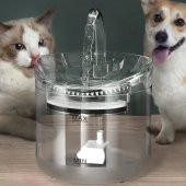 Kedi Köpek Şeffaf Sessiz Otomatik Su Çeşmesi 1.8 Lt Kapasiteli - 2