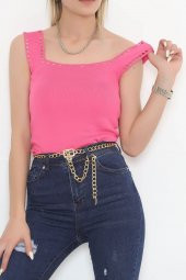 Kare Yaka Delikli Atlet Pembe - 924.1019. - 3