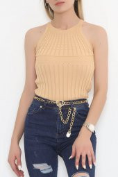 Halter Yaka Fitilli Atlet Sütlükahve - 943.1019. - 5