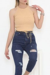 Halter Yaka Fitilli Atlet Sütlükahve - 943.1019. - 7