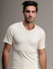 Hasyün Erkek Kısa Kol Fanila Yün İçlik Termal İçlik 2 Adet - 1