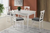 Erezoğulları Mobilya Didim Alaçatı Açılır Mutfak Masa Sandalye Takımı 80x120 - 1
