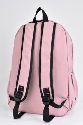 Elatae Unisex Çok Gözlü Günlük Seyahat Okul Sırt Çantası Pembe 51497 thumbnail 5