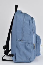 Elatae Unisex Çok Gözlü Günlük Seyahat Okul Sırt Çantası Mavi 51497 - 3