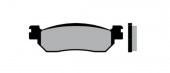 YAMAHA YZF R6 1999-2002 ARKA FREN BALATA BRENTA - 1