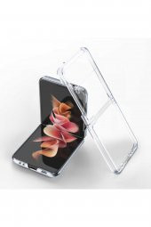 Samsung Z Flip 5 ile Uyumlu 2 Parçalı Şeffaf Kılıf - 1
