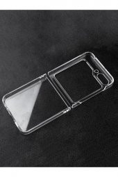 Samsung Z Flip 5 ile Uyumlu 2 Parçalı Şeffaf Kılıf - 3