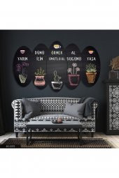 Evinemoda Motivasyon 5 Parçalı Mdf Tablo - 1