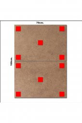 Karizma Tablo Kuru Kafa Çizim Modern Mdf Tablo 70cmX 100cm - 1