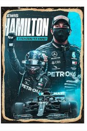 Karizma Tablo Lewis Hamilton Model Mdf tablo 25cmX 35cm - 1