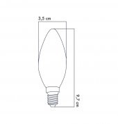 Heka Rustik Led Ampul 6W 3000K E14 Gün Işığı - 2