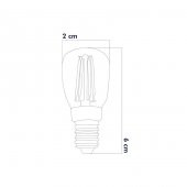 Heka Led Rustik Ampul E14 C7 Ampul 2W 2700K Gün Işığı - 2