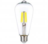 Heka Rustik Led Ampul E27 ST64 6W 6500K Beyaz Işık - 1