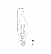 Heka Led Rustik E14 Ampul Kıvrık Uç 6W 3000K Gün Işığı - 2