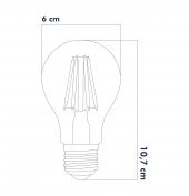 Heka 3 Renkli Led Filament Rustik Ampul 6W E27 A60 - 3