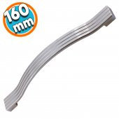 Mobilya Mutfak Dolabı Çekmece Kapı Dolap Kapak Kulpu Kulbu Krom 160 mm Metal Kulp - 1