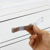 Mobilya Mutfak Dolabı Çekmece Kapı Dolap Kapak Kulpu Kulbu Krom 160 mm Metal Kulp - 2