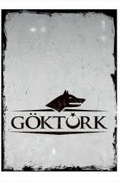 Karizma Tablo Göktürk Logo Desenli Ahşap Tablo 25cmX 35cm - 1