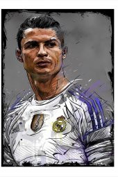 Karizma Tablo Cristiano Ronaldo Dekoratif Mdf Tablo 35cm X50cm - 1
