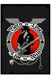 Karizma Tablo Motörhead Lemmy Kilmister Mdf poster 18cm X 27cm - 1