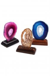 Standlı Akik Doğal Taş Plaka Set thumbnail 1