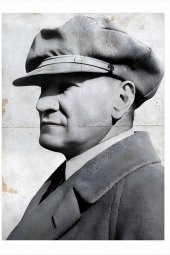 Karizma Tablo Mustafa Kemal Atatürk Art Mdf Poster 50cmX 70cm - 1