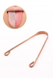 Bakır Dil Temizliyici Dil Sıyırıcı Ağız Temizleyici Dil Bakımı Diş Bakımı - 2