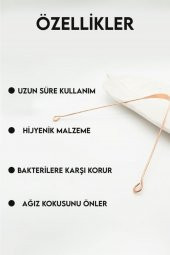 Bakır Dil Temizliyici Dil Sıyırıcı Ağız Temizleyici Dil Bakımı Diş Bakımı - 5