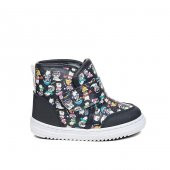 Albishoes Unisex Çocuk Bebek Baskılı Desenli Figürlü Cırtlı Kışlık Ayakkabı Çocuk Bebek Bot (22-30) - 1